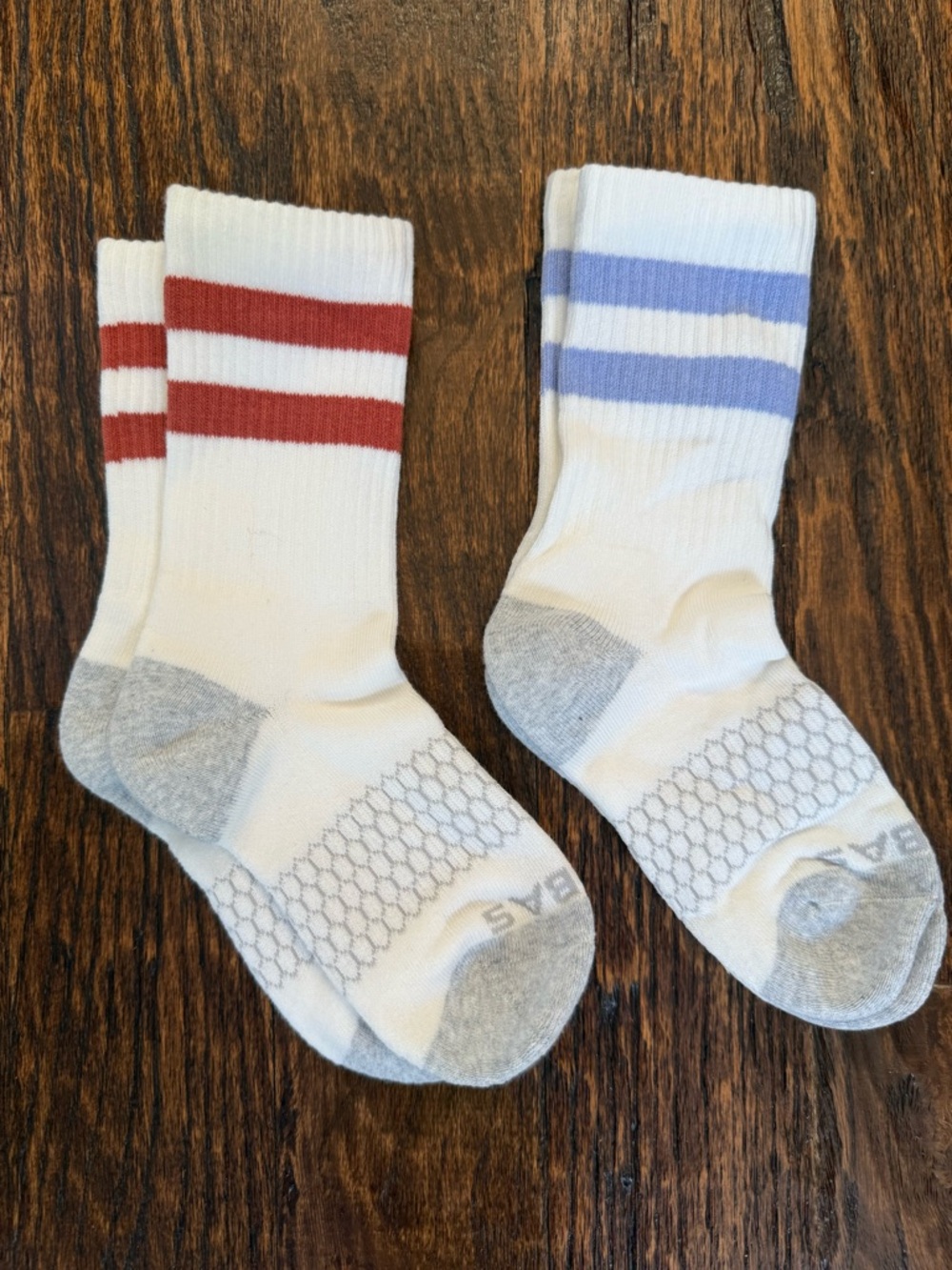 Bombas Women’s Athletic Crew Socks - With Stripes